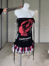 Load image into Gallery viewer, Reworked Carhartt bandeau dress
